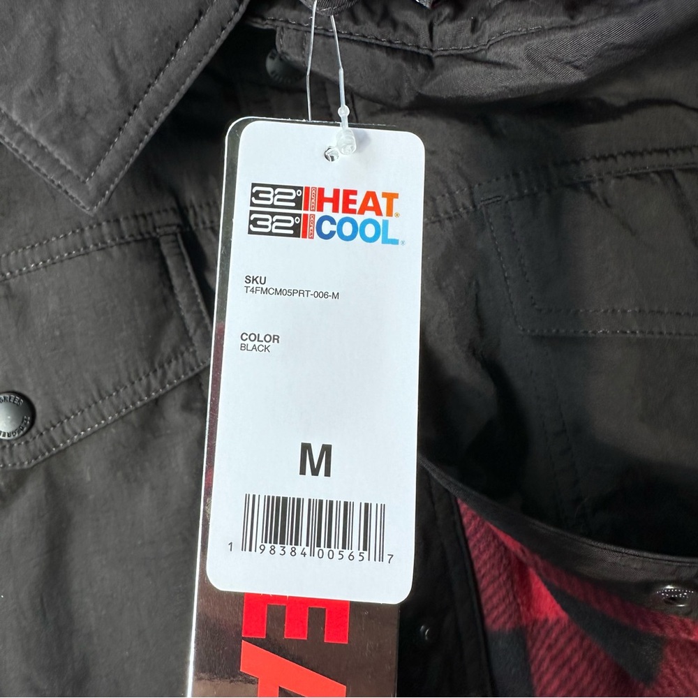 32 Degrees Heat Commuter Tech Fleece-Lined Shirt Jacket - Picture 4 of 7